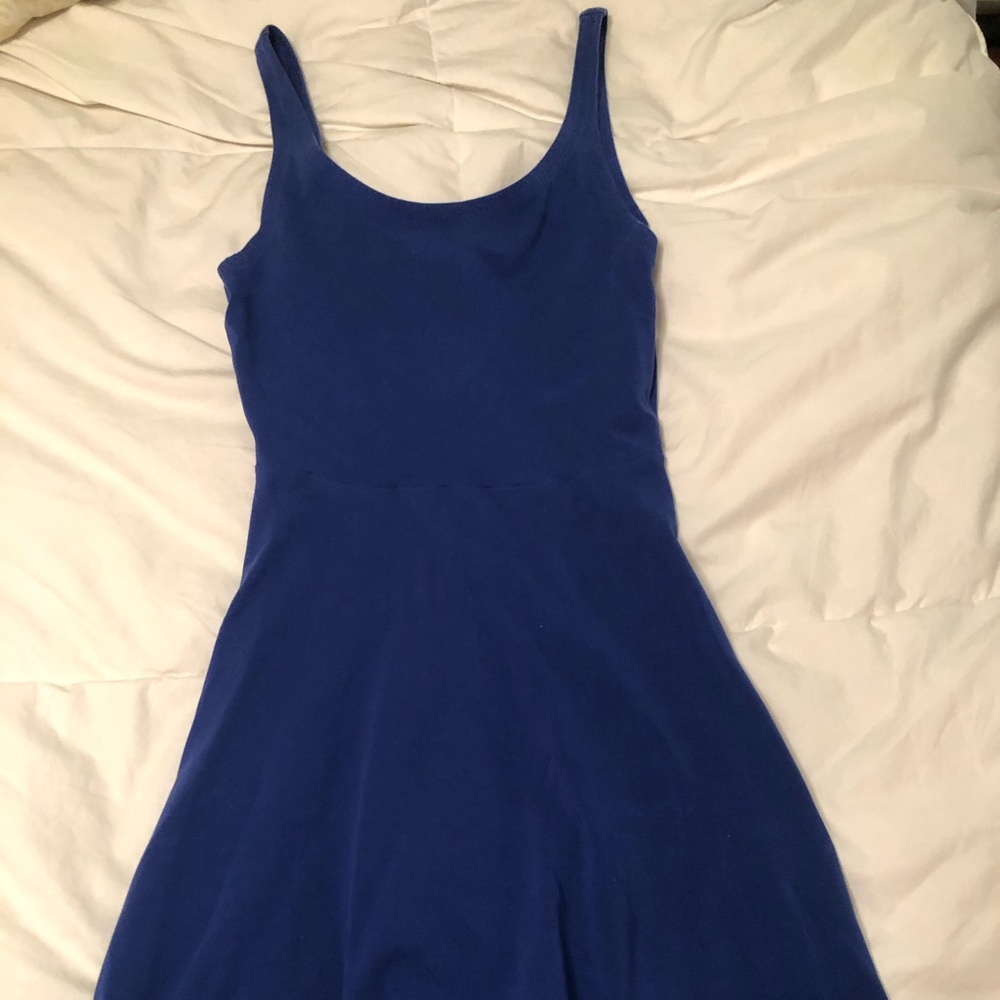 Electric blue flowy dress